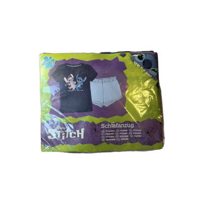Bild von Disney Stitch & Angel T-Shirt für Kinder, Dunkelblau
