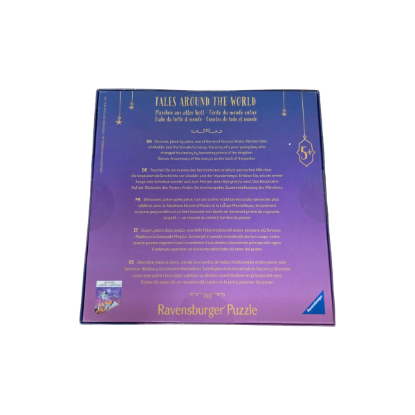 Ravensburger Tales around the world - Aladdin und die Wunderlampe 64 Teile – Rückseite und Produktinformationen