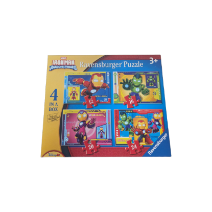 Ravensburger 4 in a Box Puzzle - Marvel Iron Man & His Awesome Friends – Hauptbild