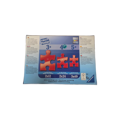 Ravensburger Puzzle Bob der Baumeister 2x12 Teile – Rückseite und Produktinformationen