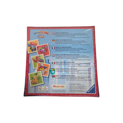 Ravensburger memory® Superthings Kazoom Kids – Rückseite und Produktinformationen