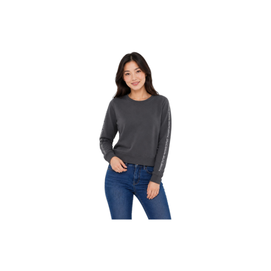 Bruno Banani Damen Sweatshirt in Anthrazit – Hauptbild