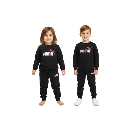 Puma Kinder Trainingsanzug Schwarz – Hauptbild