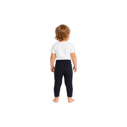 bonprix Kleinkinder Stretch-Jeans mit bequemem Bund Freizeit-Jeans Dunkelblau – Produktbild 2