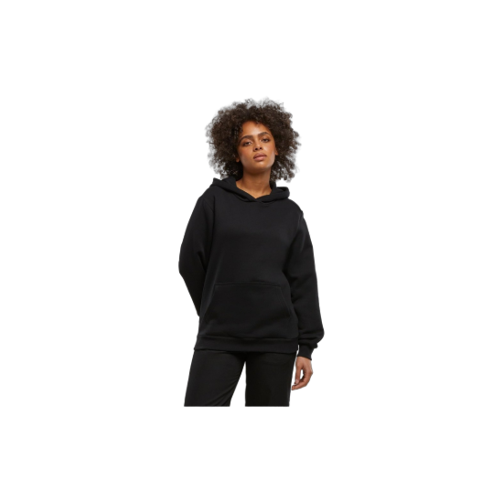 URBAN CLASSICS Klassischer Damen Hoodie in Schwarz – Hauptbild