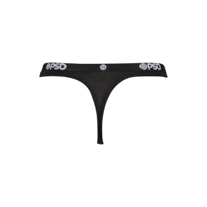 sportlicher PSD Damen String Stretch Schwarz – Produktbild 2