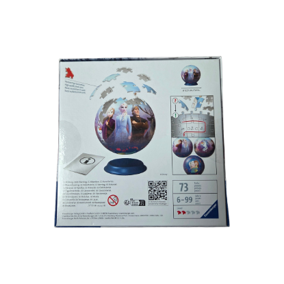 Ravensburger 3D Puzzle Disney Die Eiskönigin 2 – Rückseite und Produktinformationen
