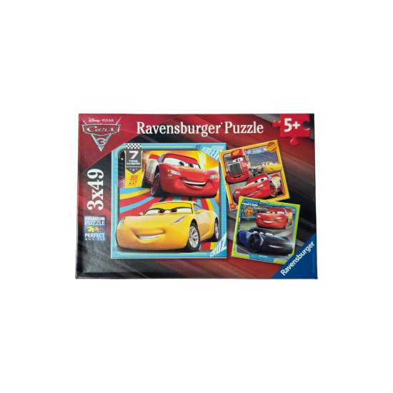 Ravensburger Disney Cars 3 Puzzle-Set 3x49 Teile – Hauptbild