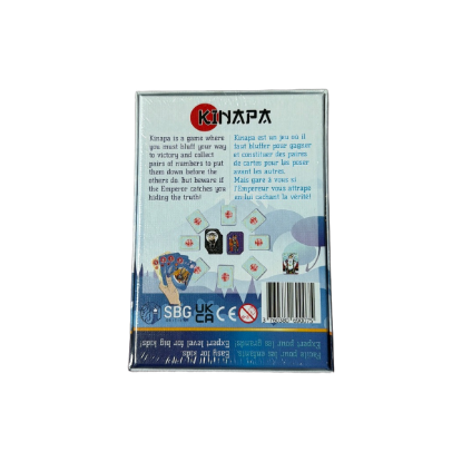Kinapa Kartenspiel von SBG Editions Englisch – Rückseite und Produktinformationen