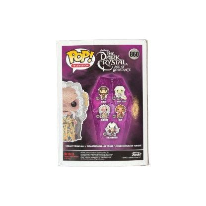 Funko POP! Television The Dark Crystal: Age of Resistance - Aughra Nr. 860 – Rückseite und Produktinformationen