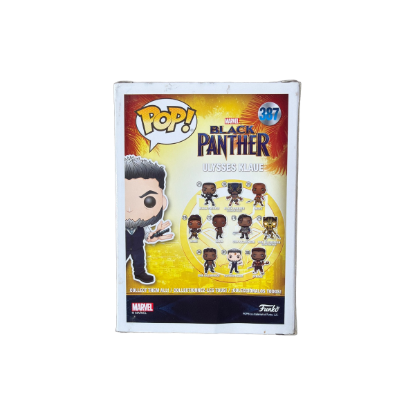 Funko Pop! Marvel Black Panther - Ulysses Klaue 387 – Rückseite und Produktinformationen