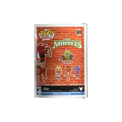 Funko POP! The Muppets Pepe the Prawn 1678 Flocked Vinyl-Figur – Rückseite und Produktinformationen