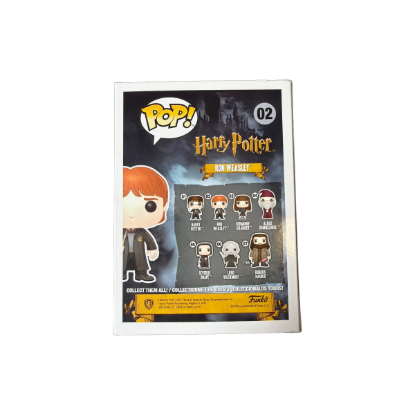 Funko Pop! Harry Potter - Ron Weasley Nr. 02 – Rückseite und Produktinformationen