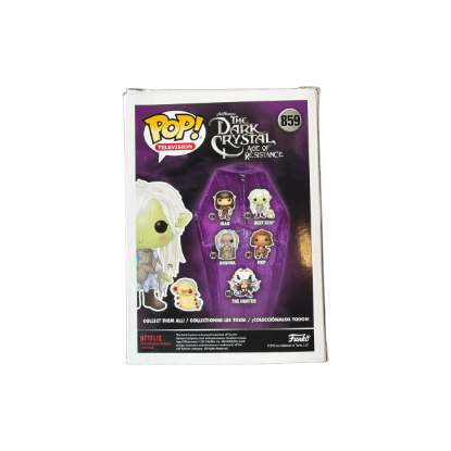 (B) Funko Pop! Television - The Dark Crystal: Age of Resistance - Deet with Baby Nurlock Nr. 859 – Rückseite und Produktinformationen