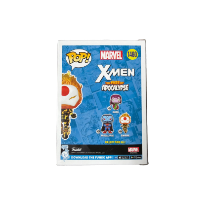 Funko POP! Marvel X-Men: The Age of Apocalypse - Sunfire (1460) – Rückseite und Produktinformationen