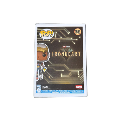 Funko Pop! Marvel Ironheart Model 4 - 1563 – Rückseite und Produktinformationen