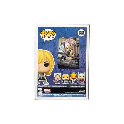 Funko POP! Marvel 1487 Wolver-Gwen Sammelfigur – Rückseite und Produktinformationen