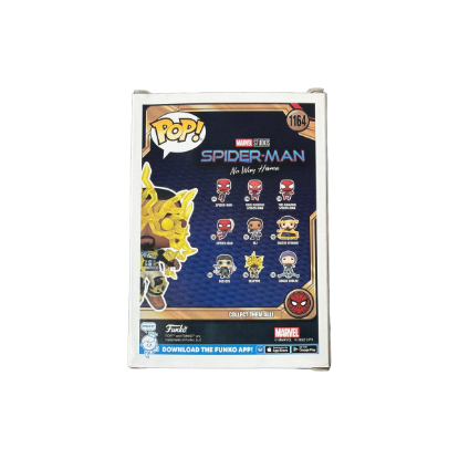 Funko POP! Marvel Spider-Man: No Way Home - Electro (1164) – Rückseite und Produktinformationen