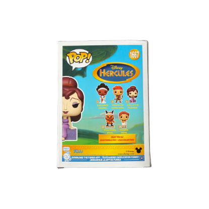 Funko Pop! Disney Hercules - Meg with Flower 1667 – Rückseite und Produktinformationen