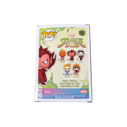 Funko POP! Marvel Strange Tales - Mephisto 1557 – Rückseite und Produktinformationen