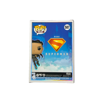 Funko Pop! Plus Superman The Engineer #587 Vinyl-Figur – Rückseite und Produktinformationen