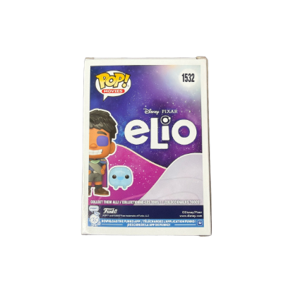 Funko POP! Disney Pixar Elio - Elio with 00000 Vinyl Figur 1532 – Rückseite und Produktinformationen