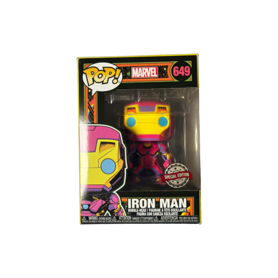 Funko POP! Marvel Iron Man (649) - Black Light Edition – Hauptbild