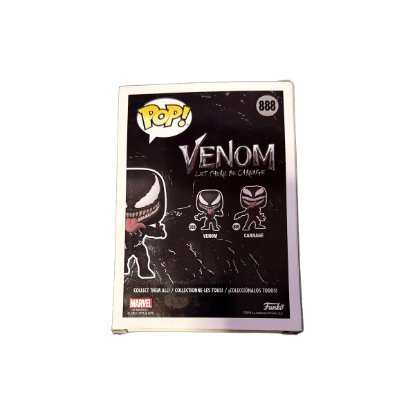 Funko Pop! Marvel Venom Let There Be Carnage - Venom #888 – Rückseite und Produktinformationen