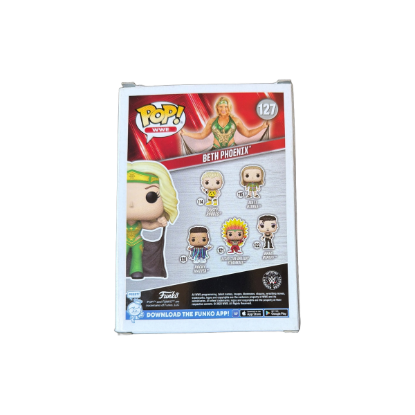 Funko POP! WWE Vinyl-Figur Beth Phoenix Nr. 127 – Rückseite und Produktinformationen