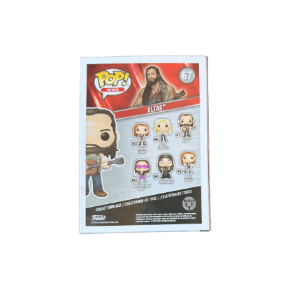 Funko Pop! WWE Elias Figur Nr. 67 – Rückseite und Produktinformationen
