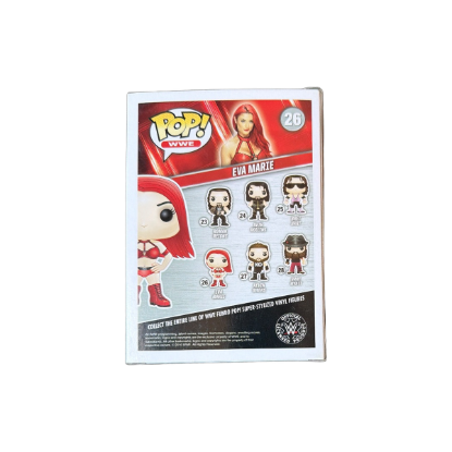 Funko Pop! WWE Eva Marie (Nr. 26) – Rückseite und Produktinformationen