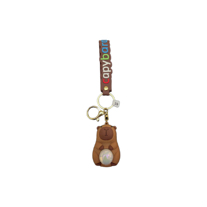 Capybara Schlüsselanhänger mit Silikon-Schlaufe – Variantenbild 3