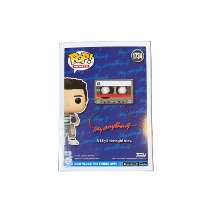 Funko POP! Movies: Say Anything... - Lloyd Dobler (1734) – Rückseite und Produktinformationen