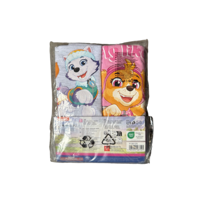 Paw Patrol Unterhemden-Set für Mädchen, 2er Pack – Rückseite und Produktinformationen