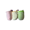 Bubble Tea Kissen mit Panda-Motiv – Rückseite und Produktinformationen