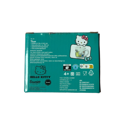 Hello Kitty and Friends Tasse, 250 ml – Rückseite und Produktinformationen