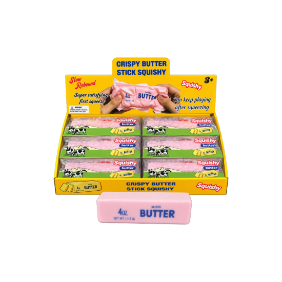 Crispy Butter Stick Squishy in Rosa – Hauptbild