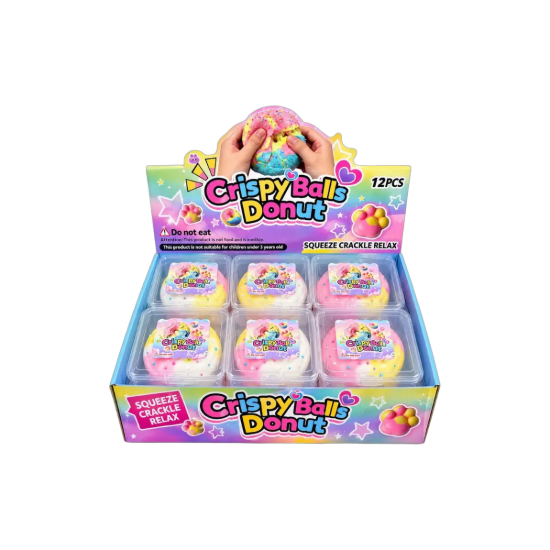 Crispy Balls Donut – Knisternde Softknete im Donut-Design – Hauptbild