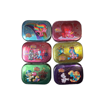 Lissy Magic Ponys Teeny Metall-Dose – Rückseite und Produktinformationen